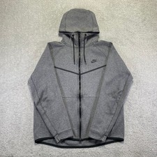 Nike Sportswear Tech Fleece Hoodie Mens Large Grey Zip Up Windrunner Swoosh