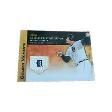 Topps Golden Moments Detroit Tigers Maguel Cabrera 2012 3B GM-U9 de colección 3 coronas