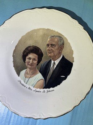 President & Mrs. Lyndon B. Johnson Collectors Plate Limited Edition