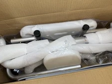 Sliding Shower Chair Tub Transfer Bench with Extra-Wide 360° Swivel Seat, NEW