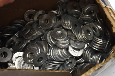 #ad Midwest Fasteners Hot Dipped Galvanized Flat Washers 25lb 1 2quot; x 9 16quot; x 1 3 8quot; $61.59