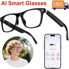 AI Smart Glasses Bluetooth Call Audio Translation for Men and Women Work Glasses