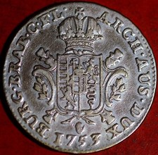 &Ouml;sterreich Niederlande 1/2 Dukaton 1753 KM#7