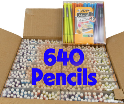 16 Packs BIC Xtra Smooth Mechanical Pencils 0.7mm #2 Medium Lead 40/Pack (640)