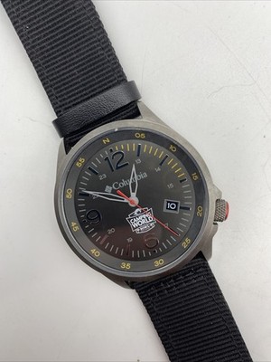 NEW Columbia Canyon Ridge Men Watch 42mm Gray Dial Nylon Camping World