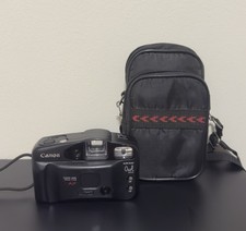 Canon Sure Shot Owl Date 35mm Point  Shoot Film Camera With Case Tested