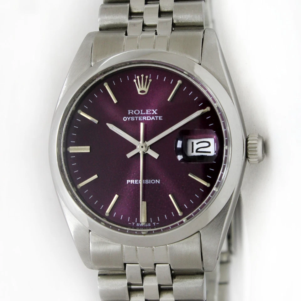 Reloj Rolex OysterDate Precisión 34mm Hombre Acero Vintage Ref 6694 Foto 2 de 4
