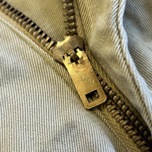 Vintage 1960s US Military Cotton Twill Khaki Chinos Sz 27 - Distressed - Picture 8 of 14
