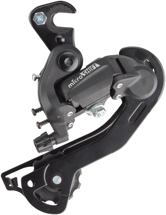 MicroSHIFT M21 Rear Derailleur - 67 Speed Long Cage Dropout Claw Hanger Blac 2890₽