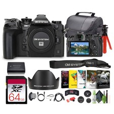 OM SYSTEM OM-1 Mark II Mirrorless Camera Body Only  64GB Memory Card  Corel
