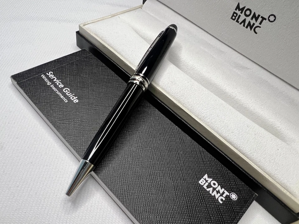 Montblanc Meisterstück 164 Ballpoint Pen Black Silver Authentic New Box ON SALE - Image 1 of 4