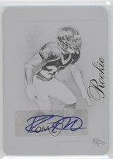 2011 Prime Signatures Rookie Printing Plate Black 1/1 Rahim Moore #207 Auto 0c3