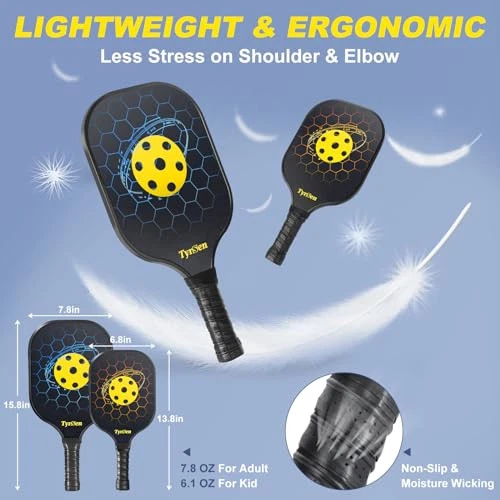 Pickleball Set with Net, 22 FT Regulation Size & 11 FT Half Court Size Pickleball Set with Net, 22 FT Regulation Size & 11 FT Half Court Size