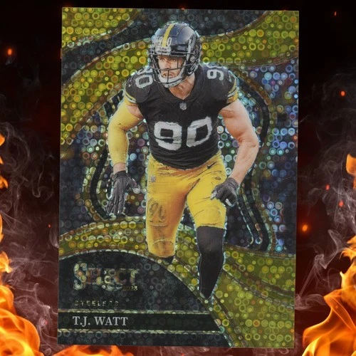 2023 Panini Select T.J. WATT Gold Disco /10 #217