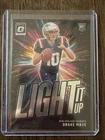 2025 Panini Donruss Optic Drake Maye Light It Up Rookie Patriots #7 Rookie Card