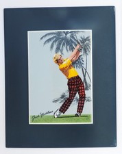 Rare Vintage Japanese H-painted Cloisonne Enamel Jack Niclaus Golf Memorabilia