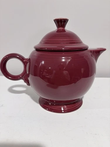 Fiestaware Cinnabar Ring Handle Teapot with Lid