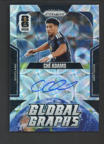 2026 Panini Prizm World Cup Che Adams Global Graphs AUTO Choice
