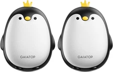 Gaiatop Magnetic Hand Warmers 2 Pack Cute Penguin Rechargeable Fast Heating Gift
