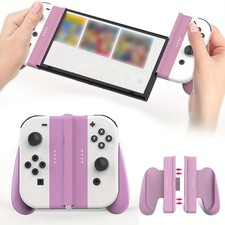 1pcs Purple Handheld Controller Grip Extend Holder Grip for Joy Con Controller