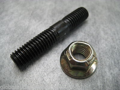 M8x1.25 Exhaust Manifold Stud Kit - Set Of 2 Studs & 2 Lock Nuts - For Honda, Acura, Nissan Kawasaki Motorcycle Exhaust Headers, Manifolds & Studs - Foto 3