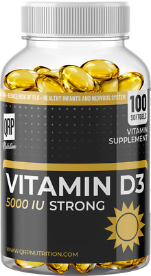 QRP Nutrition Strong VITAMIN D3 5000iu 100 Weichkapseln