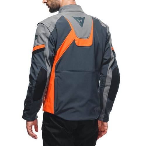 Dainese Ranch Tex Gray Orange Jacket Touring Size 56 - Picture 4 of 5