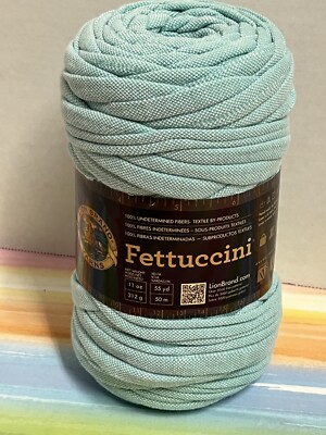 One new skein Lion Brand Fettuccini fabric yarn