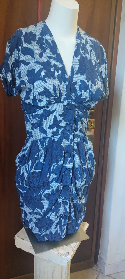 Vestido a medida vintage años 80 Yves Saint Laurent para mujer Foto 4 de 4