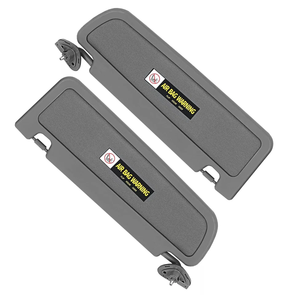 Driver & Passenger Dark Gray Sun Visor PAIR For 2006-2011 Honda Civic Visor Set Foto 4 de 4