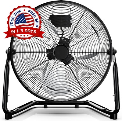 Ventilador de suelo industrial para almacenes, talleres, fábricas y sótanos NEW