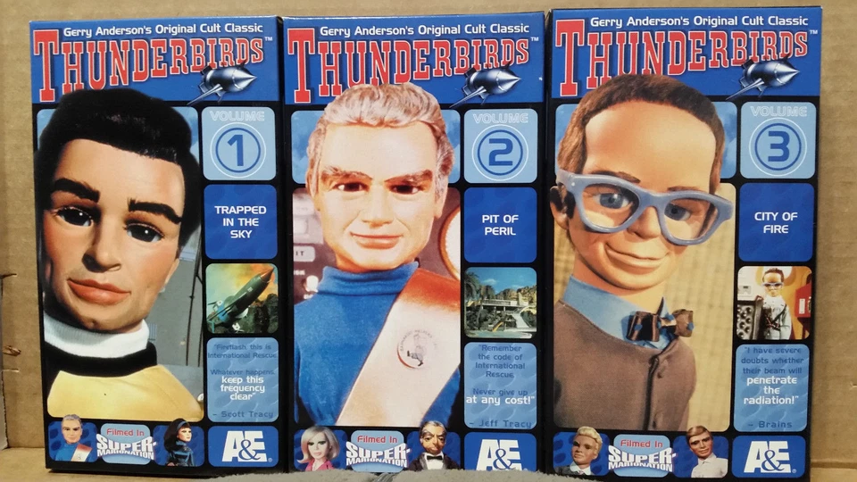 Thunderbirds Set 1-3 VHS set-Original Cult Classic-animated-sci-fi - Image 3 of 4