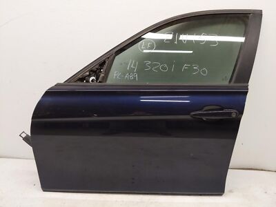 2013-2018 Bmw 320I Front Driver Left Door - Blue *Some Scratches & Paint Chips