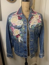 Vintage Wearable Art Denim Jacket