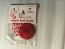 Vintage Weldiun Engineering Gear  64 Pitch , 63Teeth , 5-40 Threads Lot D