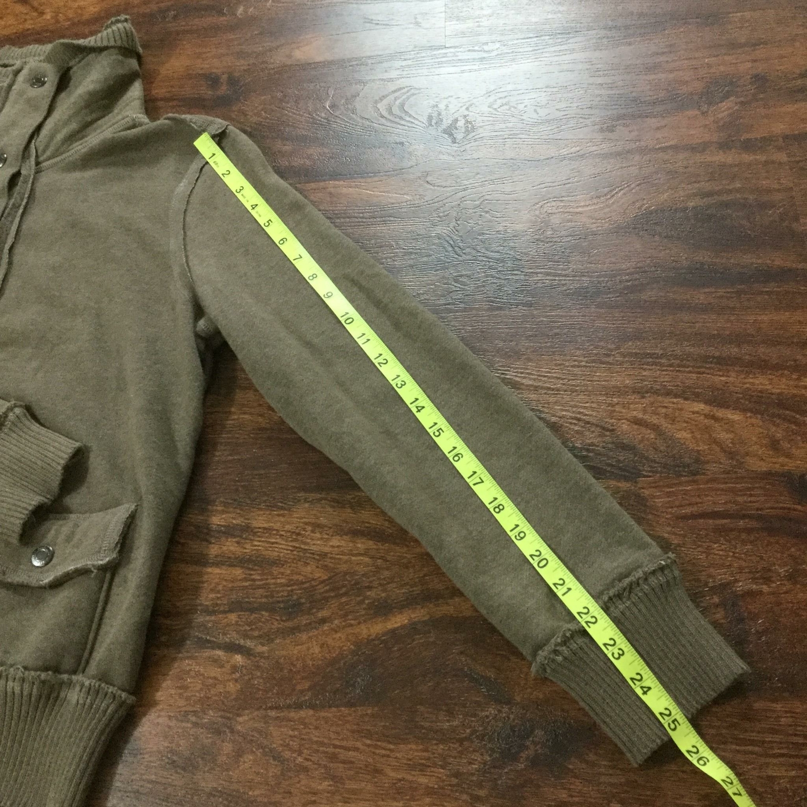 RELATIVITY Snap Down Turtle Neck Brown Sweatshirt… - image 9