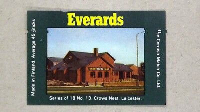 Matchbox Label Pub Crows Nest Leicester Leicestershire MT563