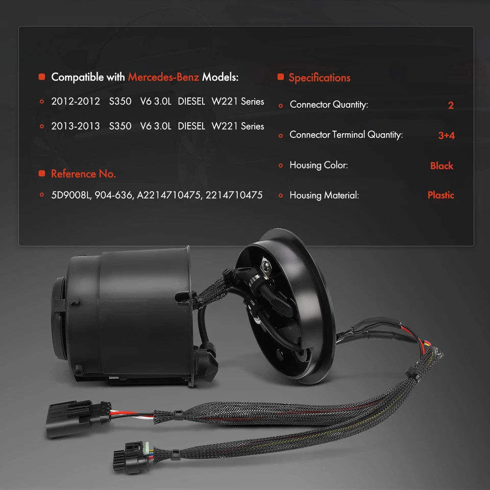 Nuevo calentador de líquido de escape diésel (DEF) para Mercedes-Benz S350 2012-2013 V6 3,0 L Foto 2 de 4