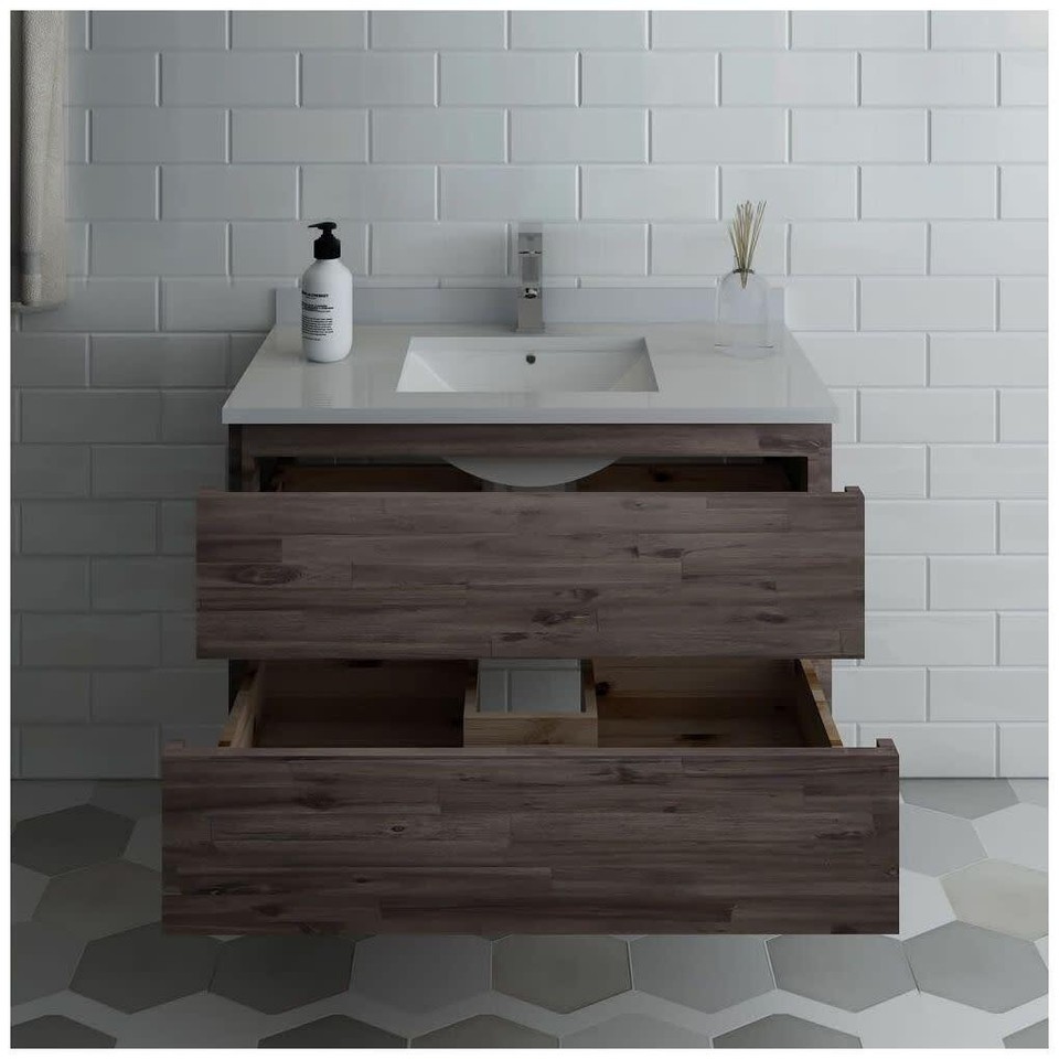 Fresca FCB3136U Formosa 36" Wall Mounted Single Basin Vanity Set