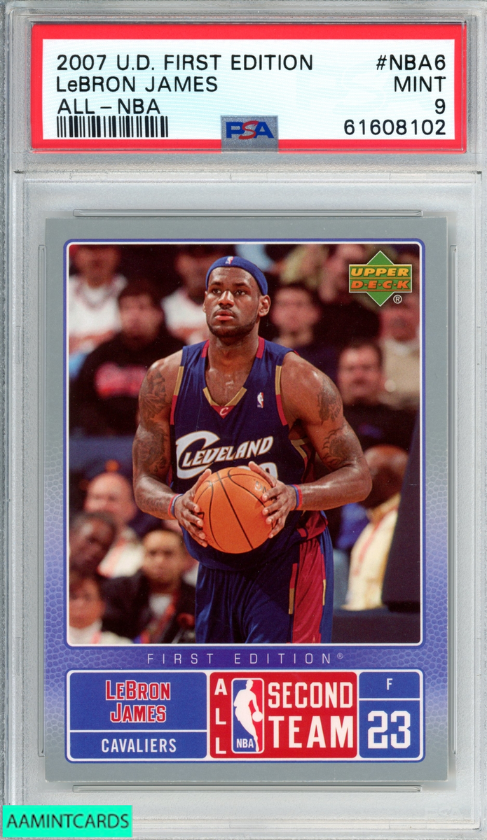 2007 UPPER DECK FIRST EDITION ALL-NBA LEBRON JAMES #NBA6 CAVALIERS