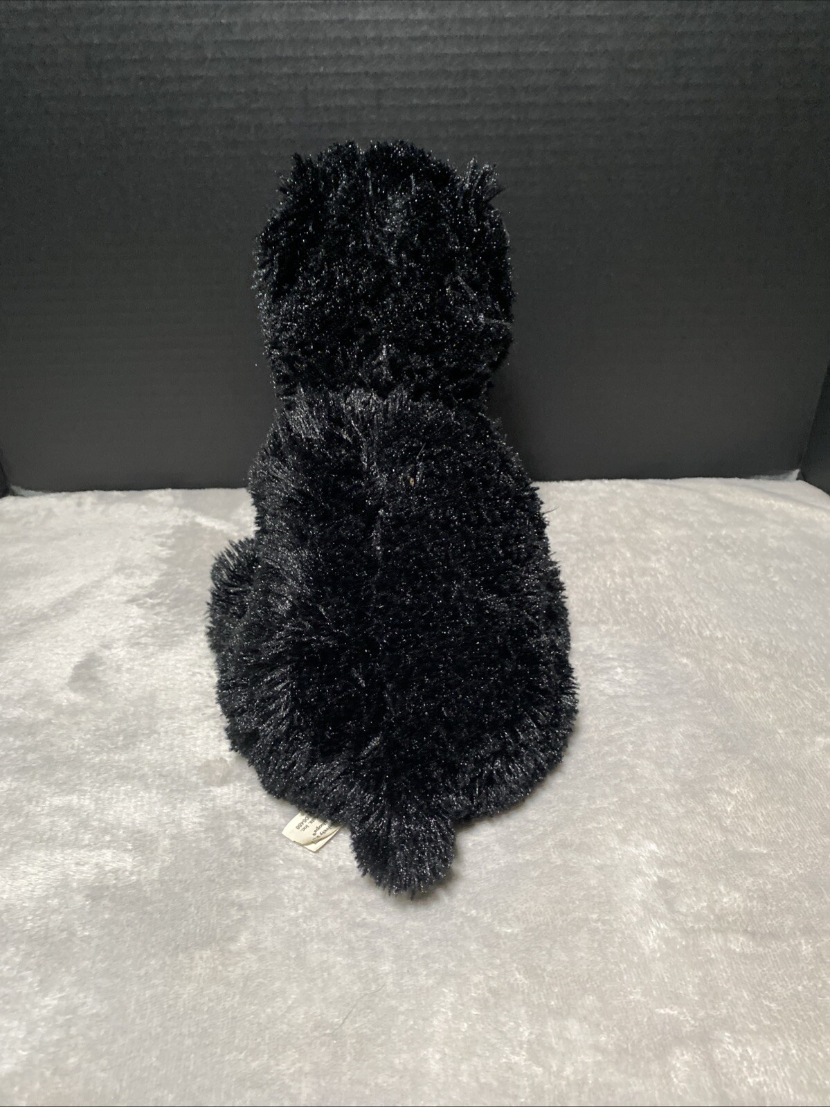 Black Bear Plush Bass Pro Shops Shaggy Furry Wildlife Artist Stuffed Animal 12"