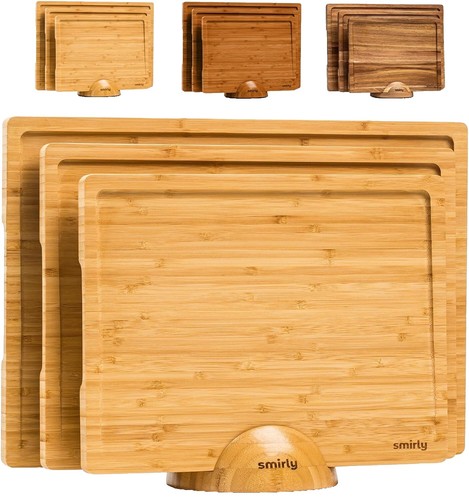 Tempered Glass Cutting Board - 14x10 Inch Clear Kitchen Board With Non-Slip Feet, Heat Resistant, Easy Clean Countertop Protector