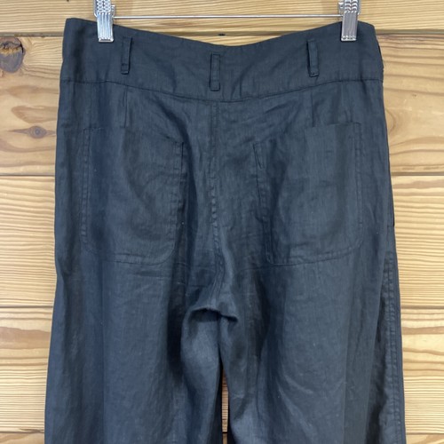 Sugarlips Linen Pants Womens Small Black Pleated Extreme Wide Leg Lagenlook B128 - Picture 10 of 17