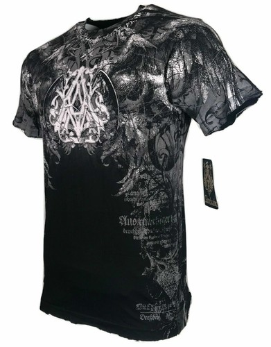 ARCHAIC by AFFLICTION Men's T-Shirt FURANCE Black Biker S-4XL $40 NWT - Picture 4 of 8