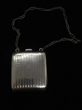 Antique Watrous Sterling Silver Deco Change Holder Purse Chatelaine Style 50.2g