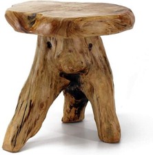 Tree Stump Stool Live Edge, Natural Edge Side Table, Plant Stand, Nightstand