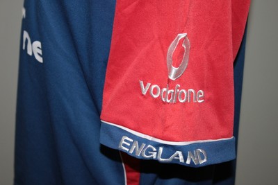 Chemise De Cricket Angleterre Admiral - Taille L Adulte, Occasion, Sponsoring Micro-fissuré
