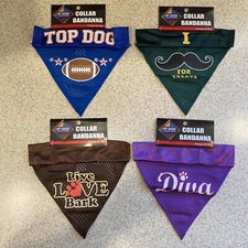 Dog Collar Bandana Triangle Pet Goods Dog Cat Assorted Set of 4 BRAND NEW