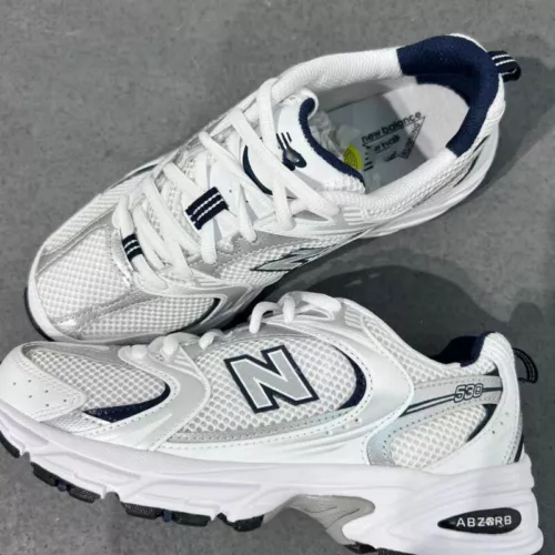 Sneakers NB 530 bianche argento sportive casual mesh morbide moda UK*-* - Foto 4 di 30