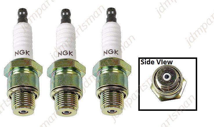 3x NGK BU8H 6431 Non-Resistor Spark Plug Pre-Gapped fits Mercury  Mariner